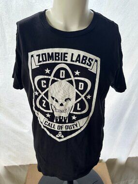 Call of Duty Zombie Labs Activision Men's Black Shirt Size Large